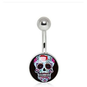 Very cool Sugar skull Navel Ring!🛍